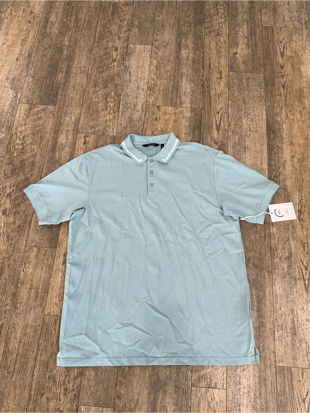 Radmor Batty Polo Golf Casual Stone Blue Short Sleeve Men Size 2XL